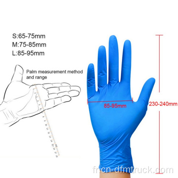 Élimination examen médical des gants en nitrile